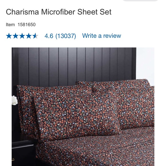 Charisma Bedding Excellent Used Condition Black Green And Peach